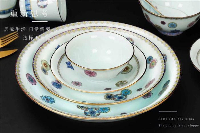Ceramic bowls and pl